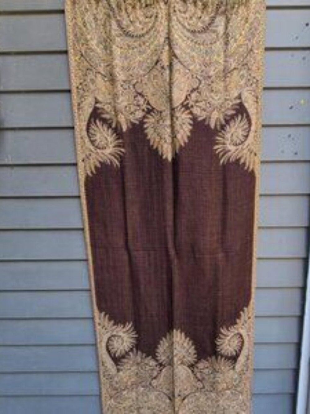 Reversible Brown Gold Pashmina